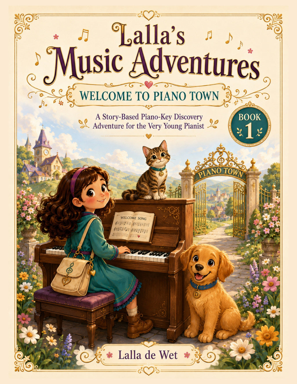 Lalla's Music Adventures: Welcome to Piano Town (A story-based piano-key discovery adventure for the very young pianist)