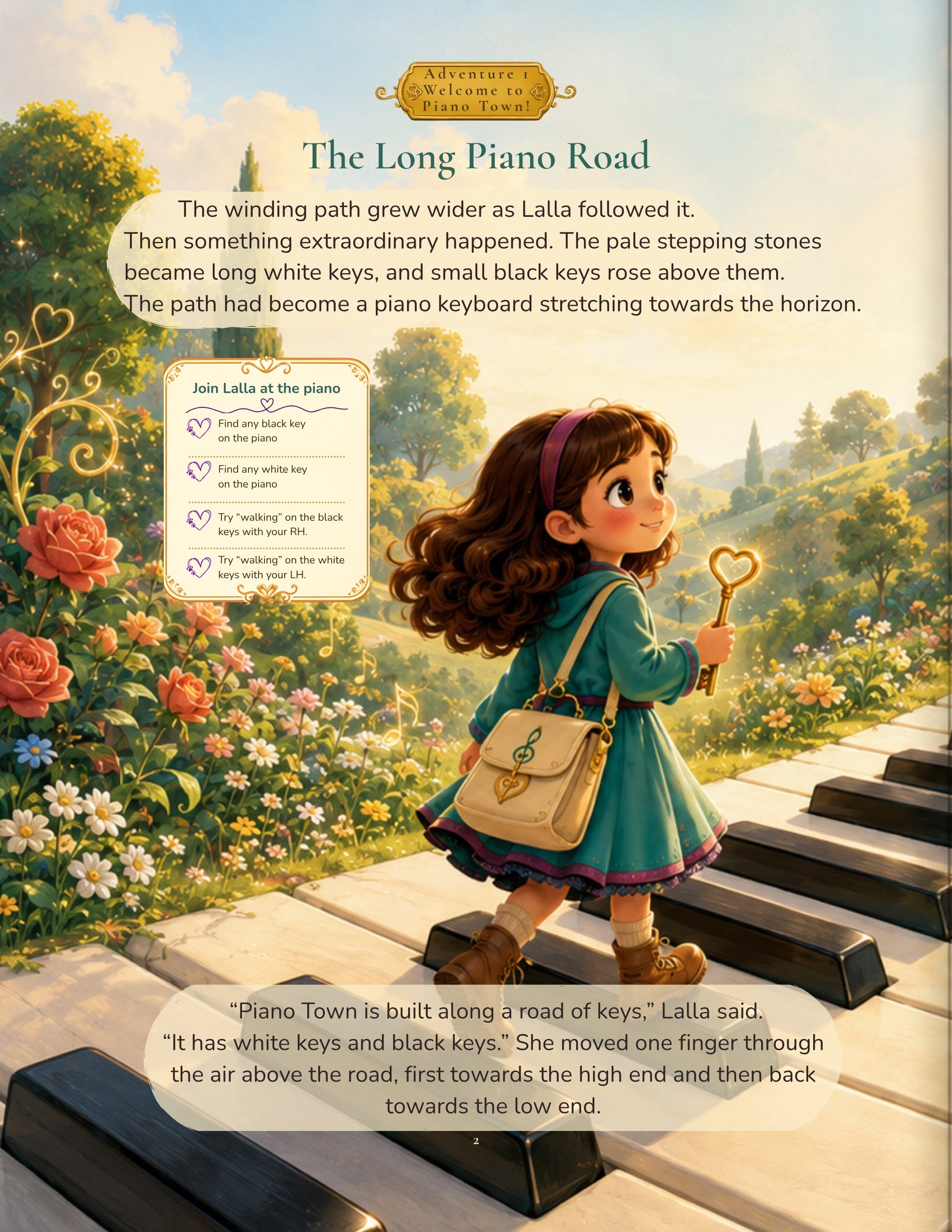 Lalla's Music Adventures: Welcome to Piano Town (A story-based piano-key discovery adventure for the very young pianist)