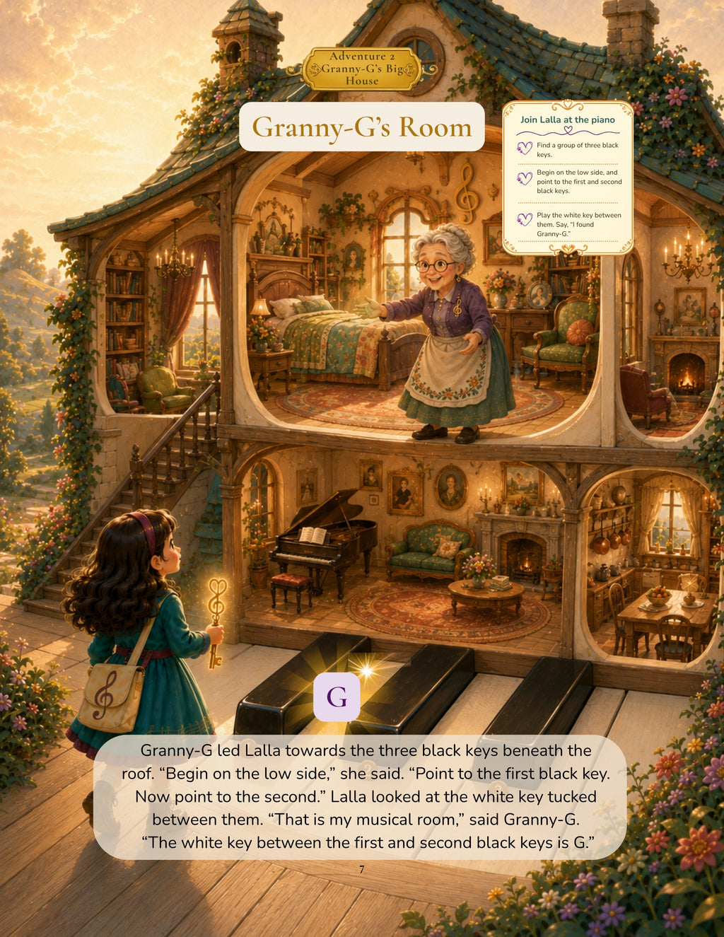 Lalla's Music Adventures: Welcome to Piano Town (A story-based piano-key discovery adventure for the very young pianist)