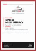 Grade 12 Music Literacy – Summary of Knowledge 2026 | CAPS/DBE NSC/SC Aligned (Paper 1, Section A – WAM)