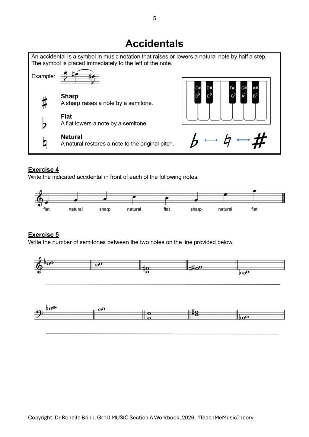 Grade 10 Music as a Subject — Section A: Music Literacy (CAPS) 2027