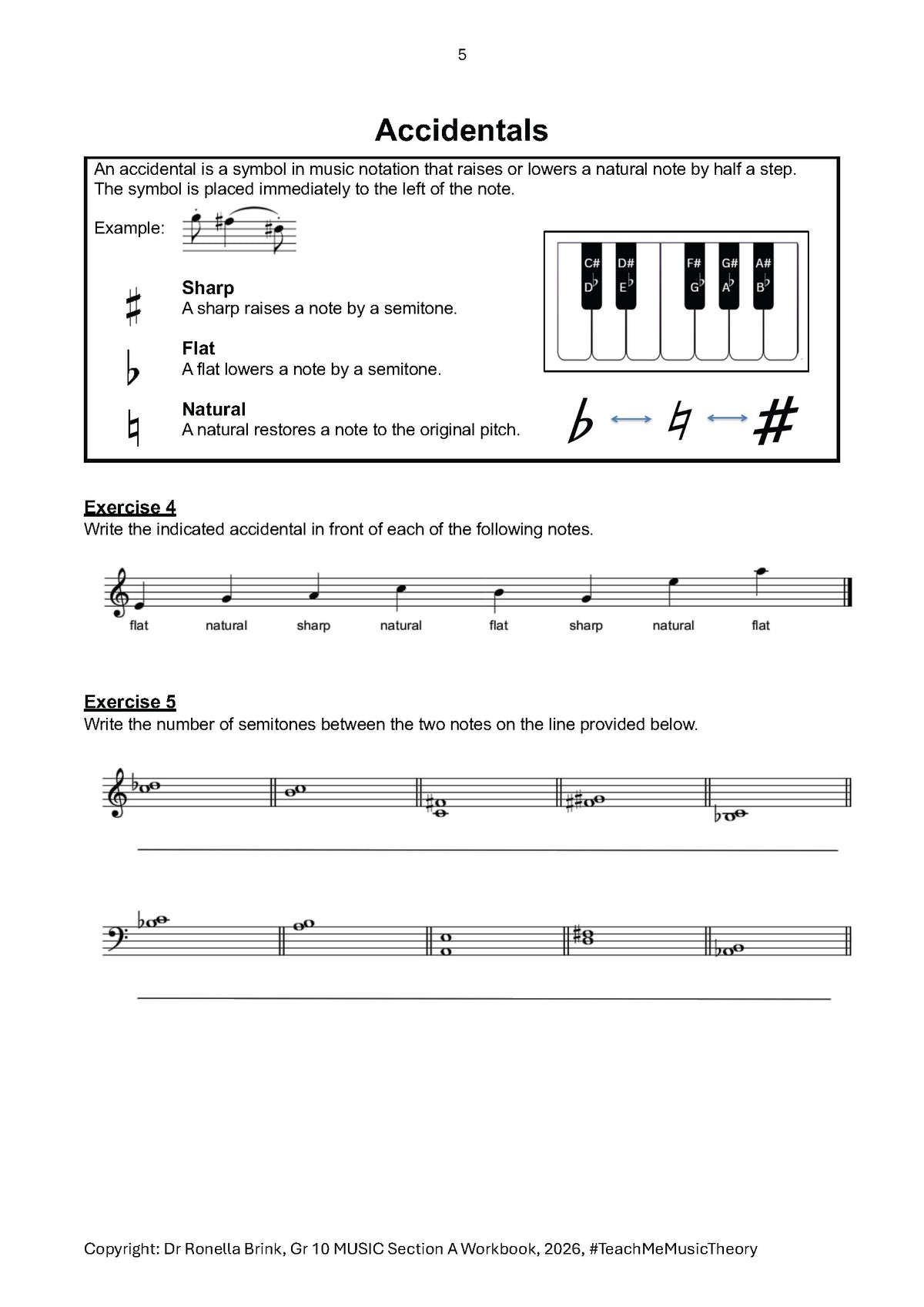 Grade 10 Music as a Subject — Section A: Music Literacy (CAPS) 2027