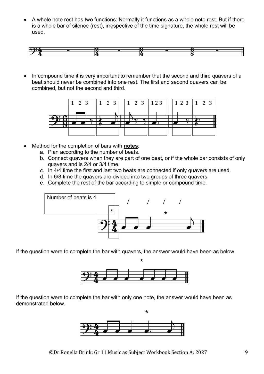 Grade 11 Music as a Subject — Section A: Music Literacy (CAPS) 2027