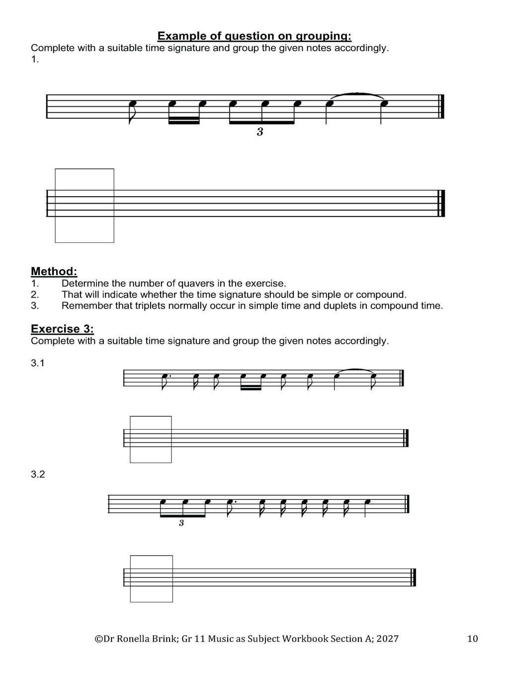 Grade 11 Music as a Subject — Section A: Music Literacy (CAPS) 2027