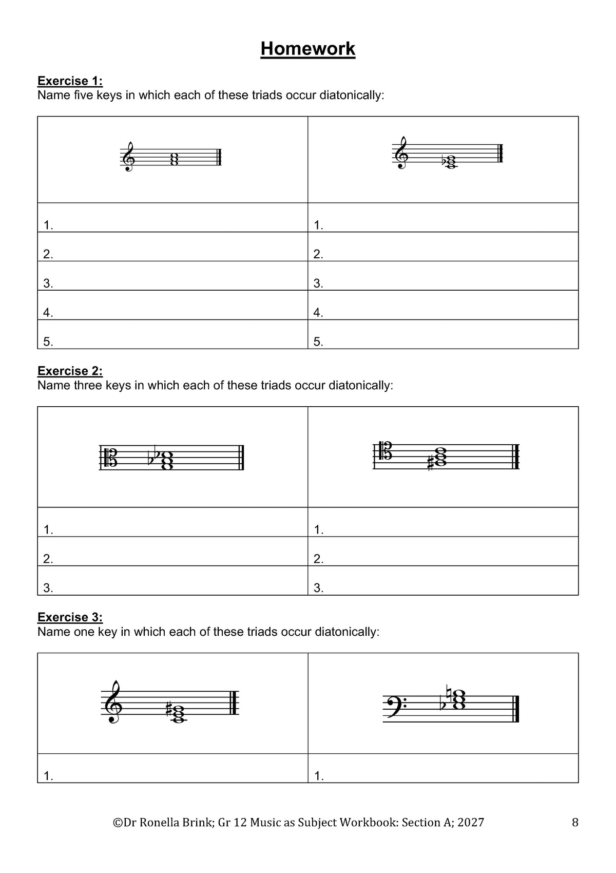 Grade 12 Music as a Subject — Section A: Music Literacy (CAPS) 2027