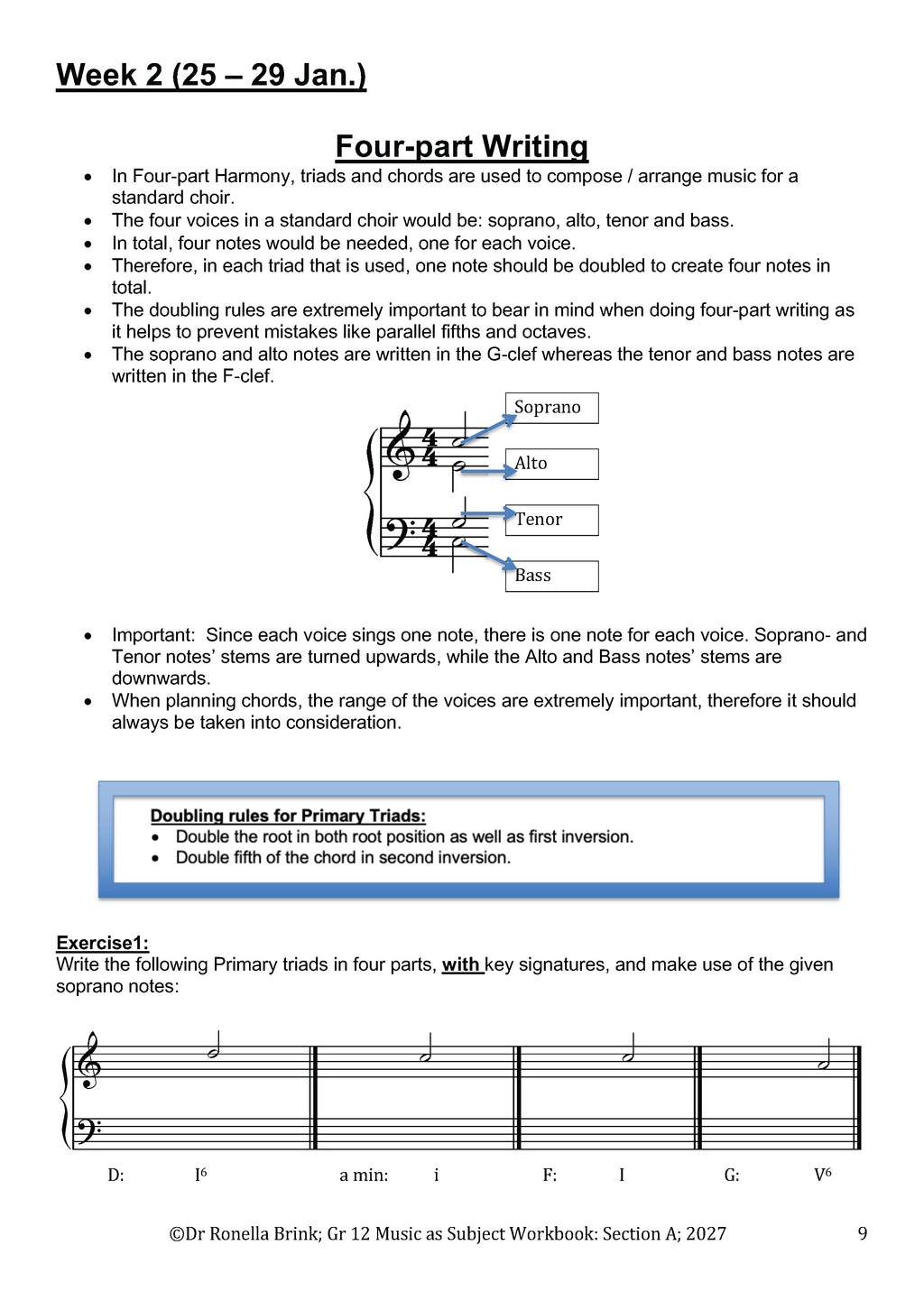 Grade 12 Music as a Subject — Section A: Music Literacy (CAPS) 2027