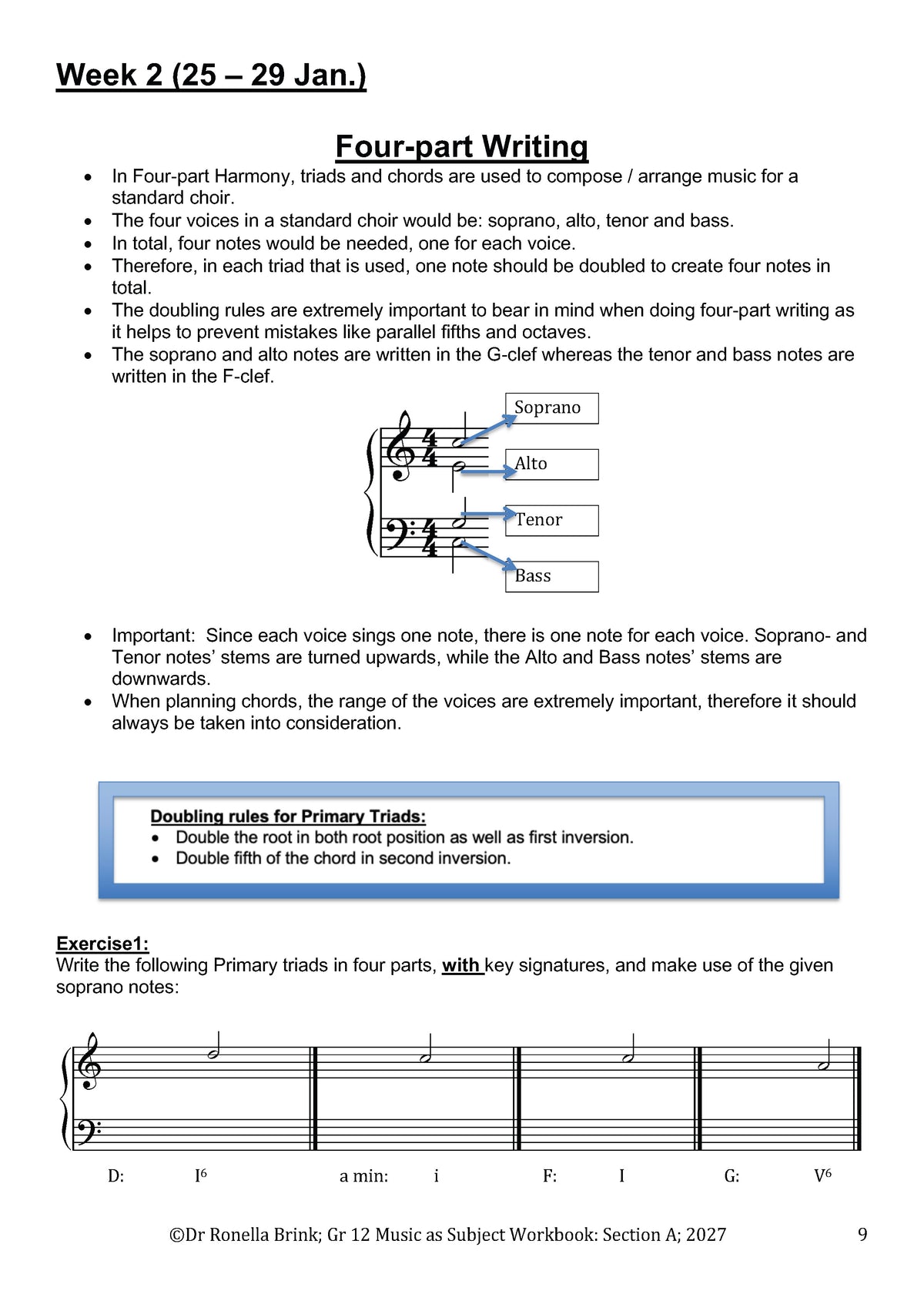 Grade 12 Music as a Subject — Section A: Music Literacy (CAPS) 2027