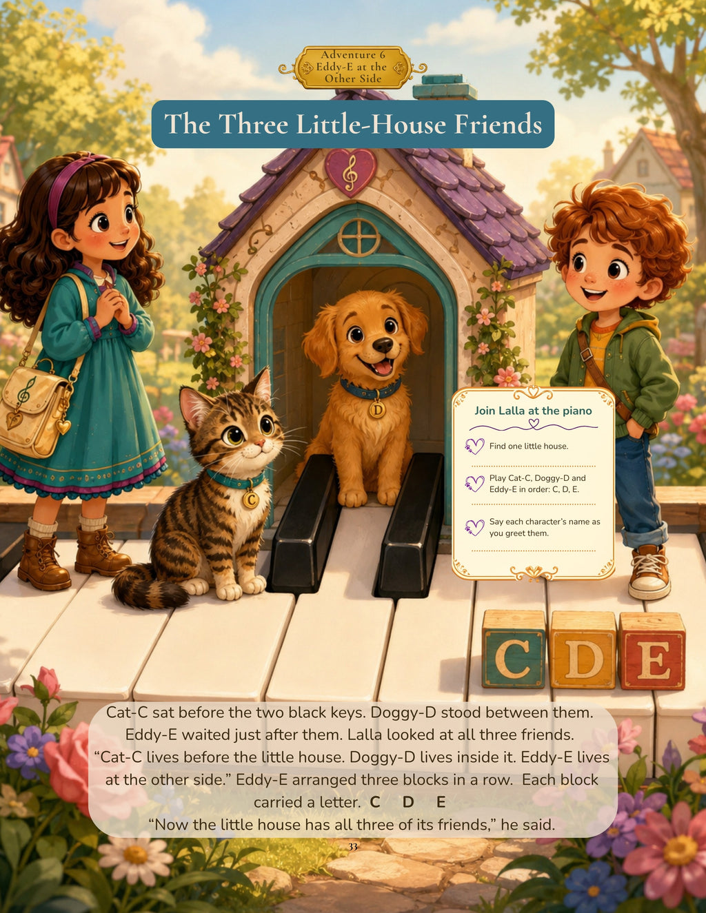 Lalla's Music Adventures: Welcome to Piano Town (A story-based piano-key discovery adventure for the very young pianist)