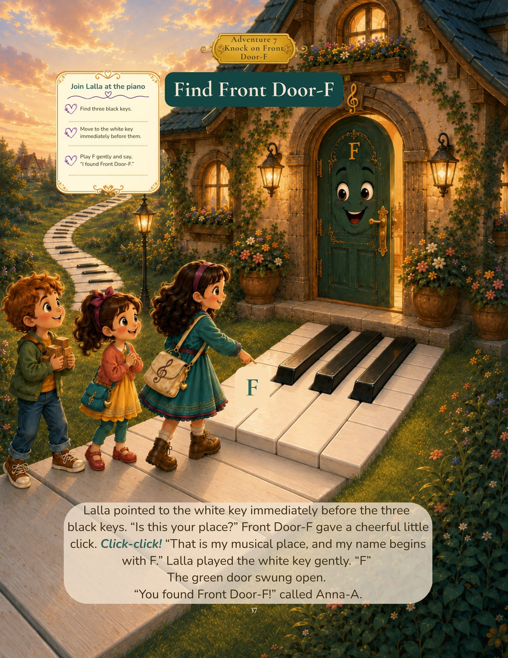 Lalla's Music Adventures: Welcome to Piano Town (A story-based piano-key discovery adventure for the very young pianist)