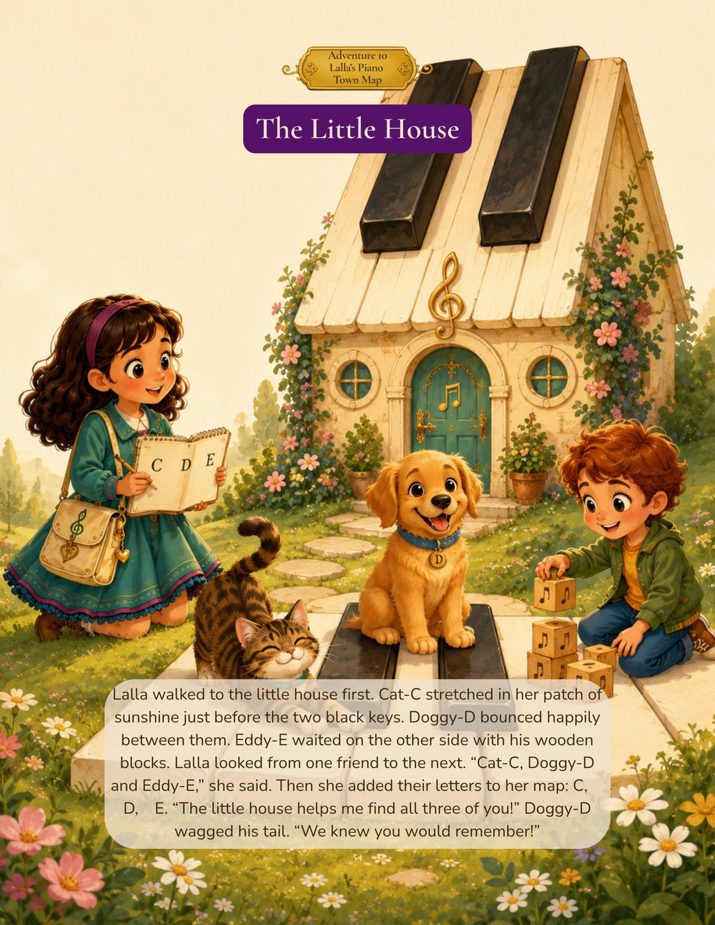 Lalla's Music Adventures: Welcome to Piano Town (A story-based piano-key discovery adventure for the very young pianist)