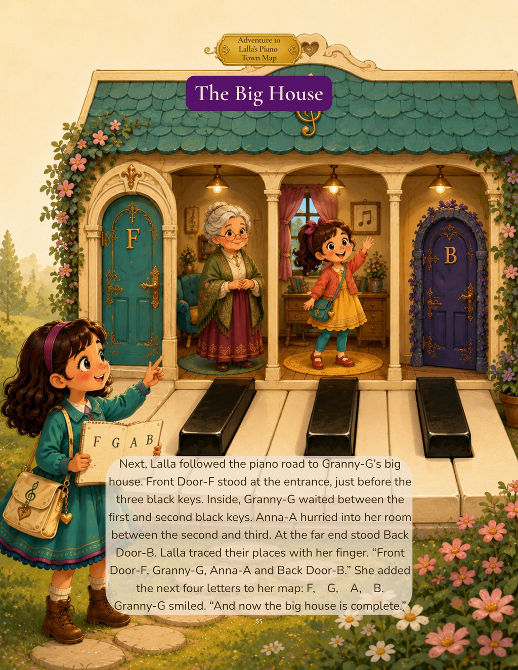 Lalla's Music Adventures: Welcome to Piano Town (A story-based piano-key discovery adventure for the very young pianist)