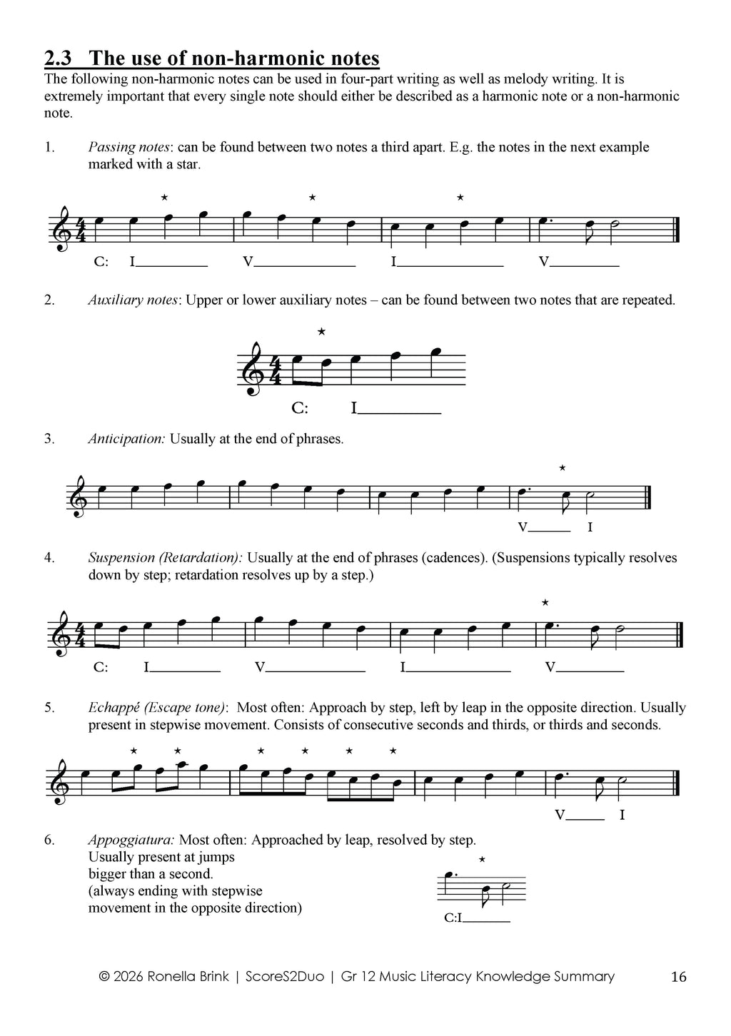 Grade 12 Music Literacy – Summary of Knowledge 2026 | CAPS/DBE NSC/SC Aligned (Paper 1, Section A – WAM)