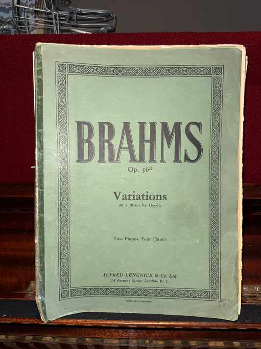 Brahms Op. 56B Variations on a theme by Haydn (Original) Two Pianos, Four Hands