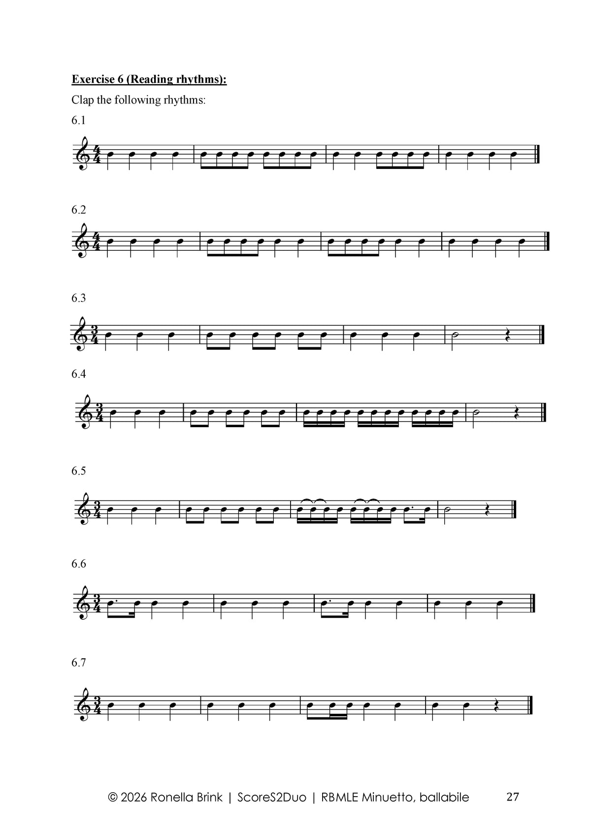Minuetto ballabile | RBMLE Grade 1 Piano Repertoire Study – J. C. Bach & F. P. Ricci