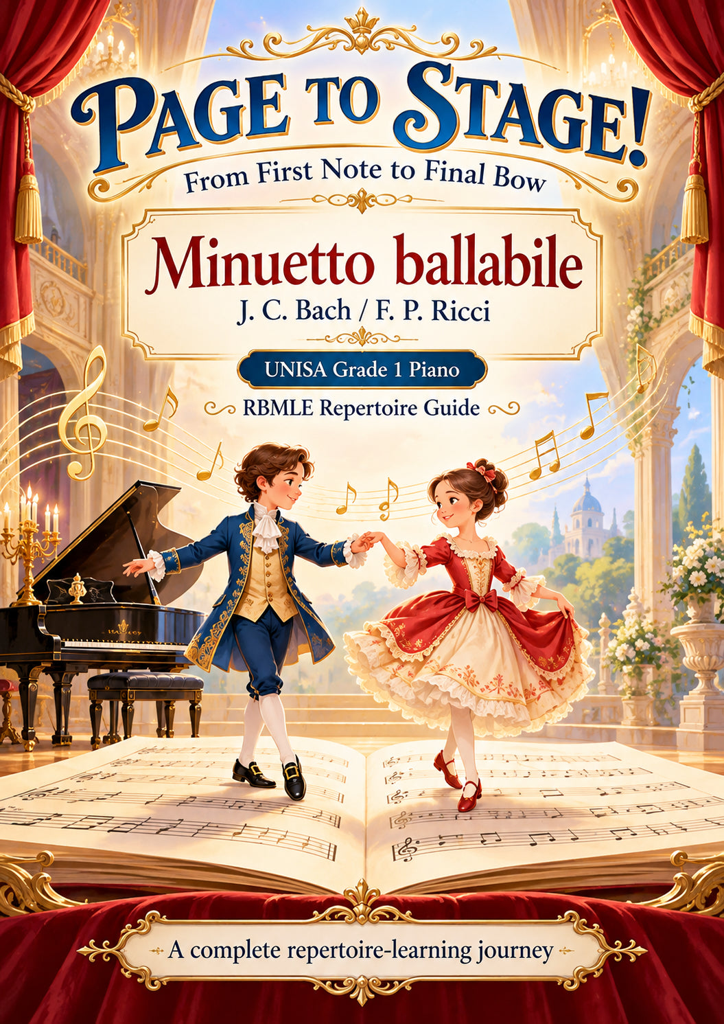 Minuetto ballabile | RBMLE Grade 1 Piano Repertoire Study – J. C. Bach & F. P. Ricci