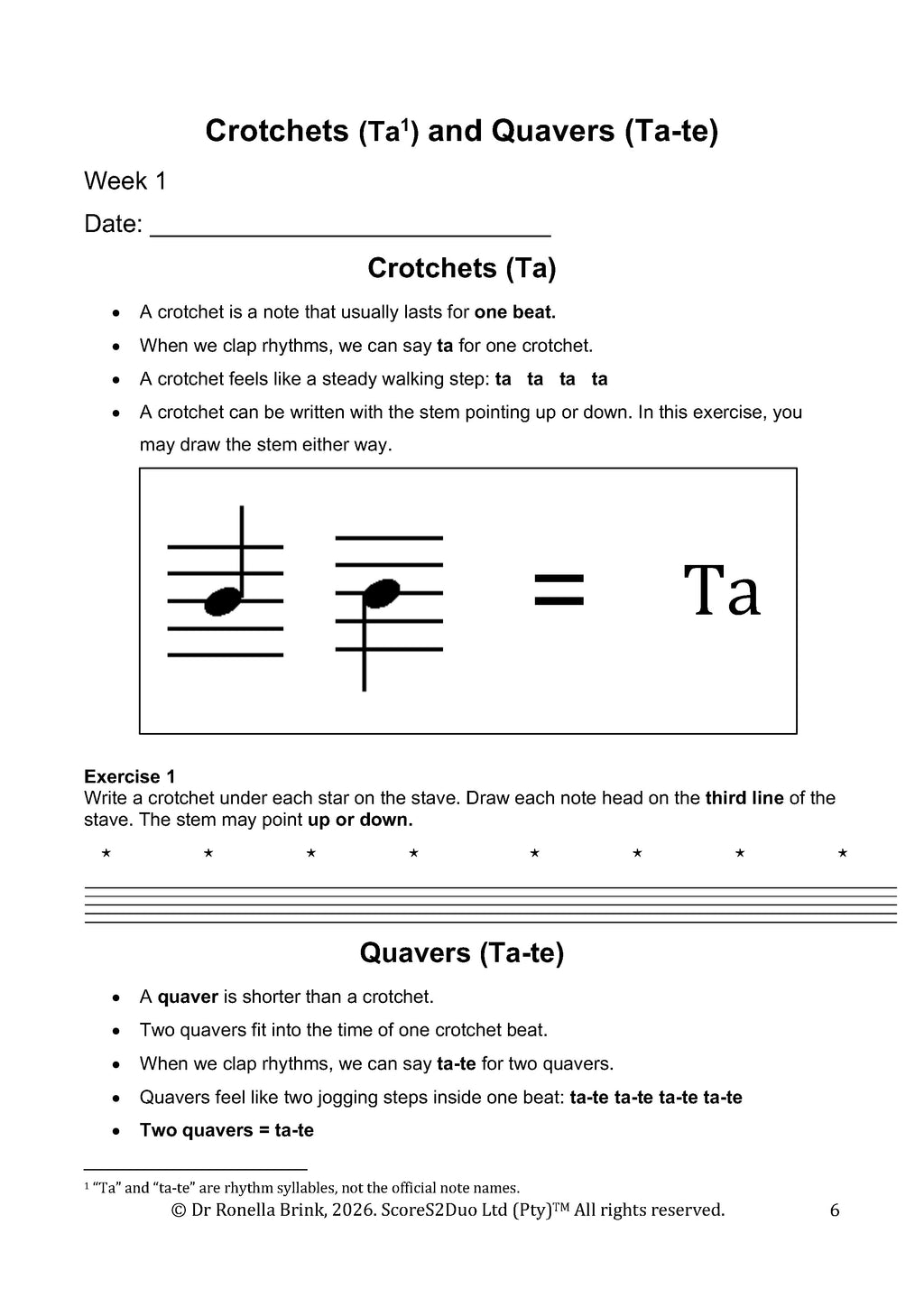 My Music Workbook: Pre-Grade 1 Music Literacy