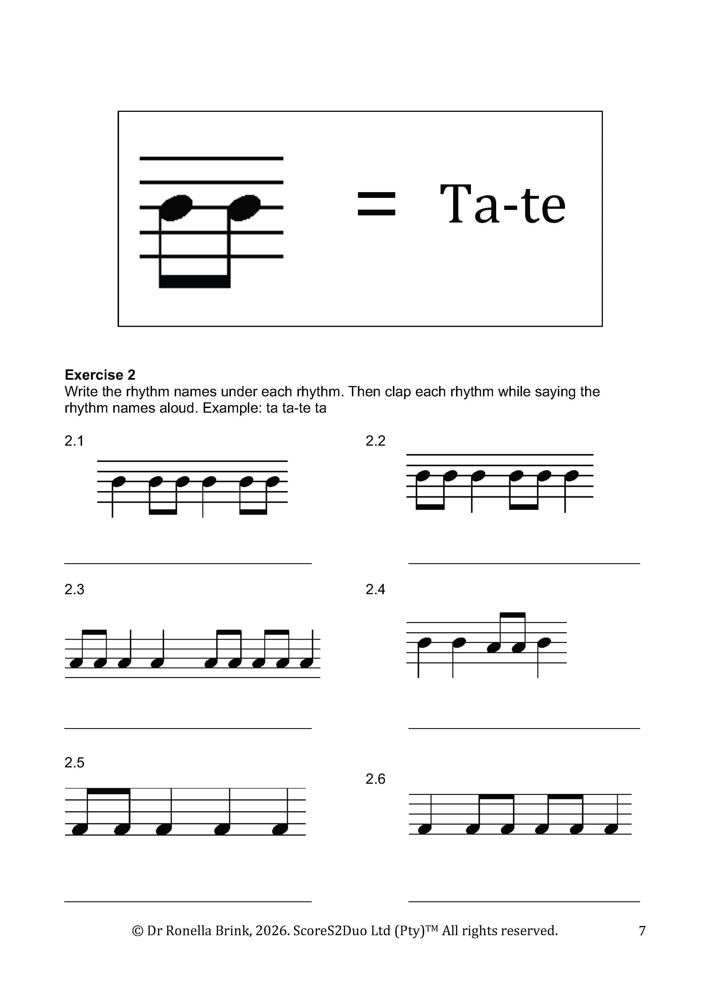 My Music Workbook: Pre-Grade 1 Music Literacy