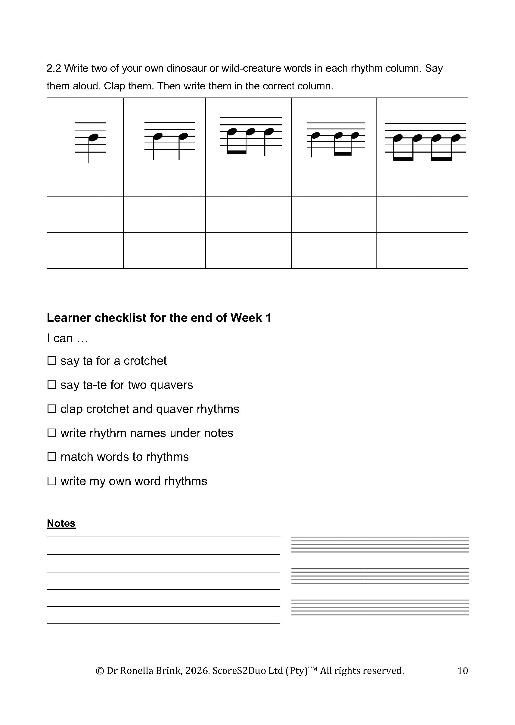 My Music Workbook: Pre-Grade 1 Music Literacy
