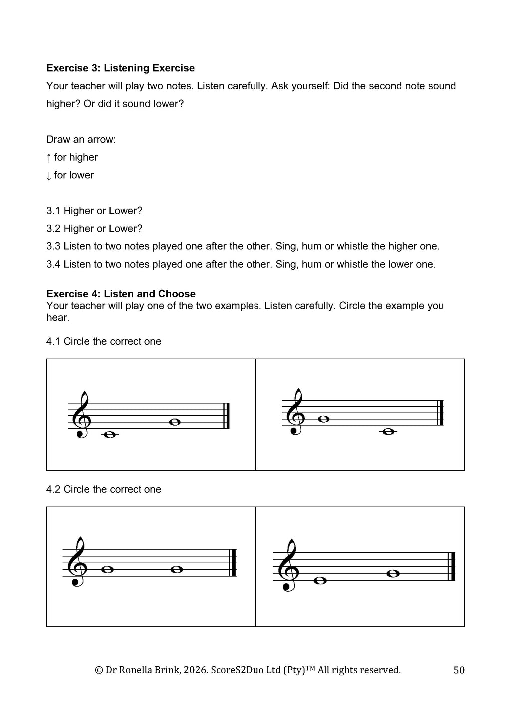 My Music Workbook: Pre-Grade 1 Music Literacy