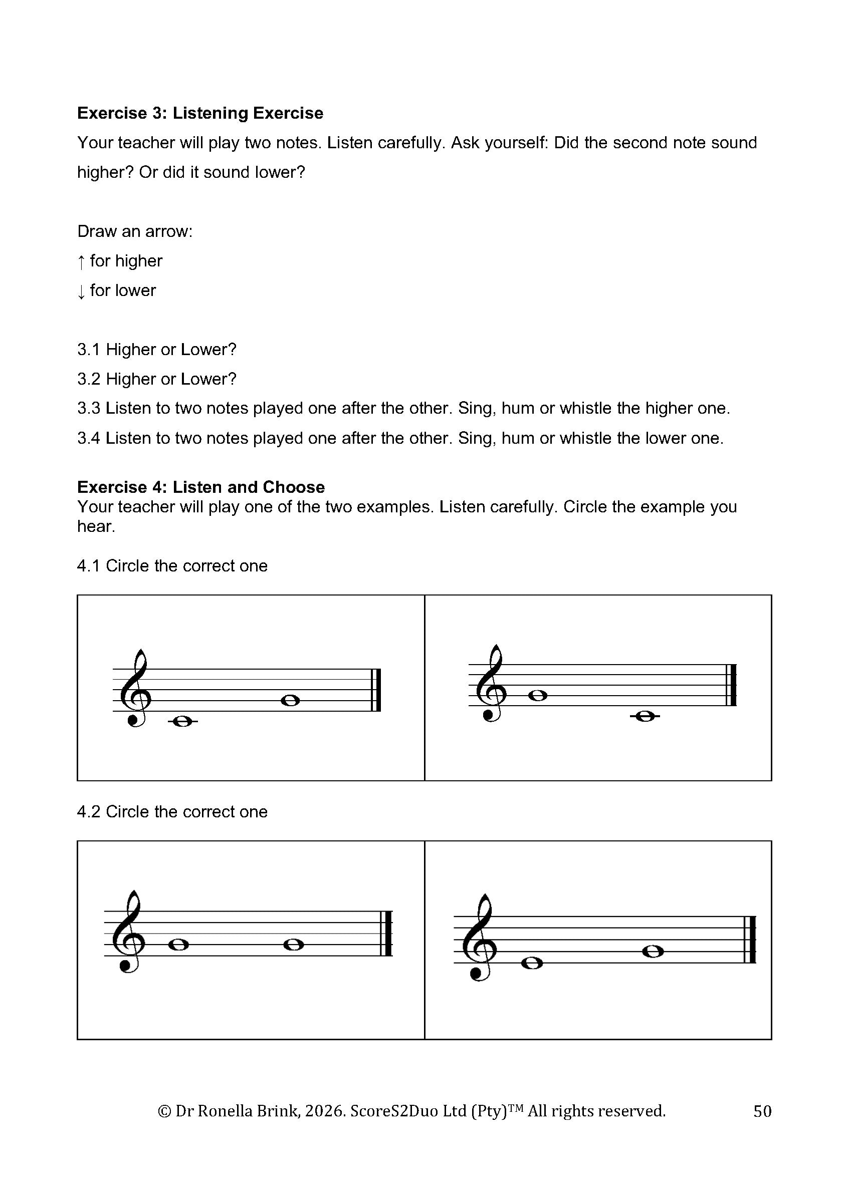 My Music Workbook: Pre-Grade 1 Music Literacy