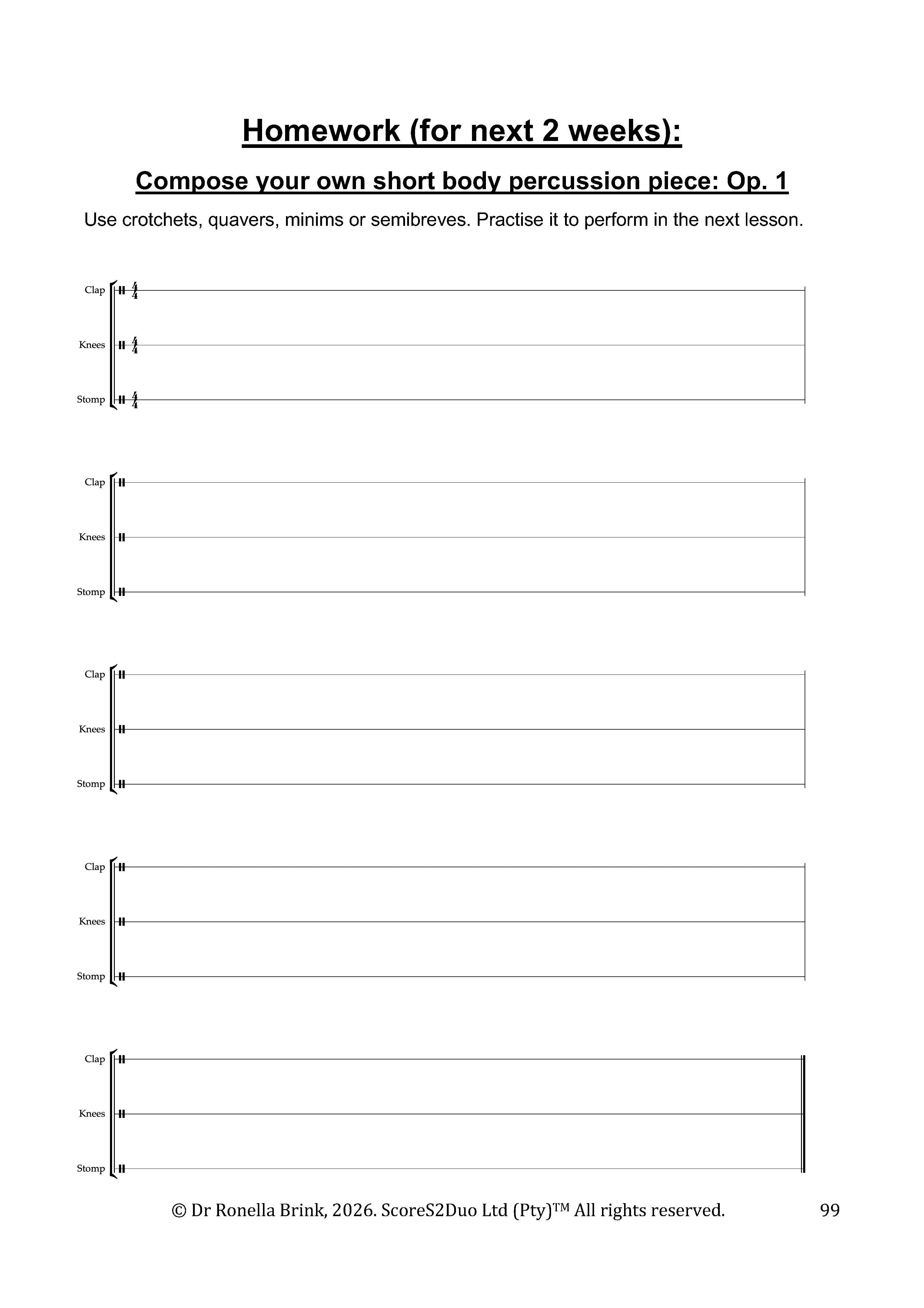 My Music Workbook: Pre-Grade 1 Music Literacy