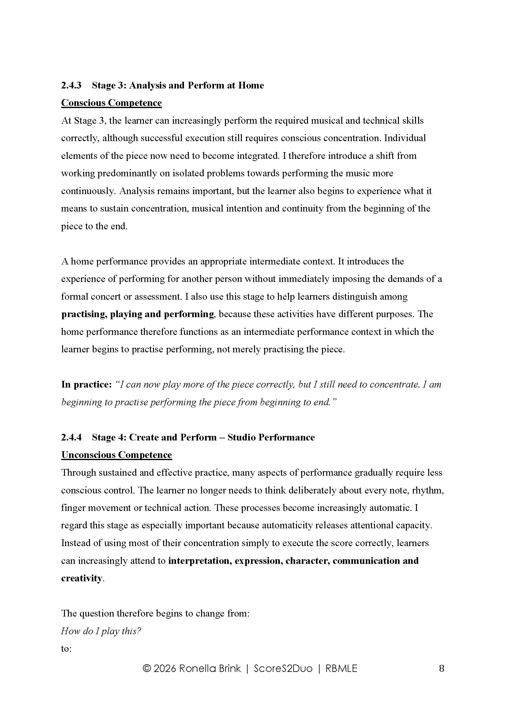 Digital product: Repertoire-Based Music Literacy Education (RBMLE) Stealth Mode (Melody Bober) TCL Grade 1 Piano