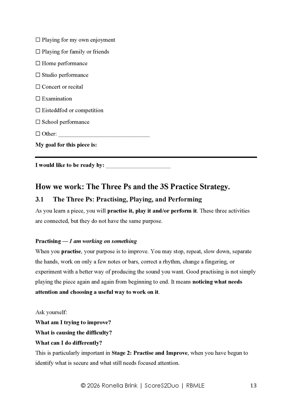 Digital product: Repertoire-Based Music Literacy Education (RBMLE) Stealth Mode (Melody Bober) TCL Grade 1 Piano