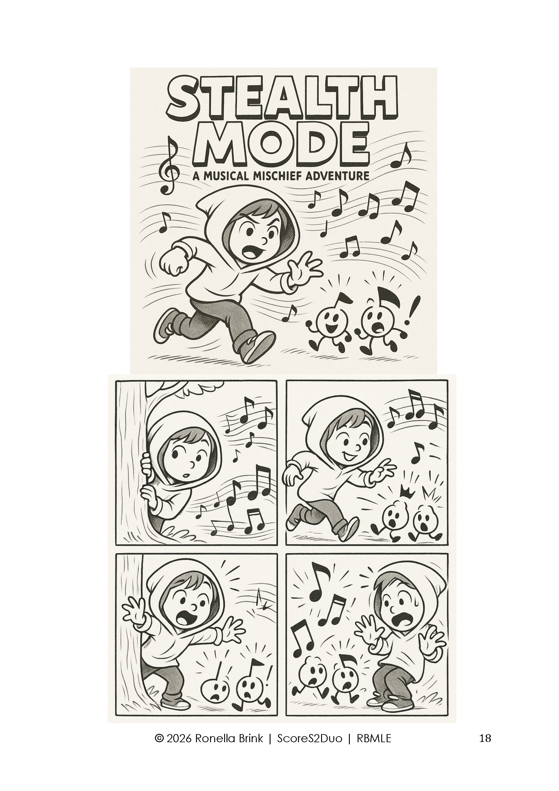 Digital product: Repertoire-Based Music Literacy Education (RBMLE) Stealth Mode (Melody Bober) TCL Grade 1 Piano