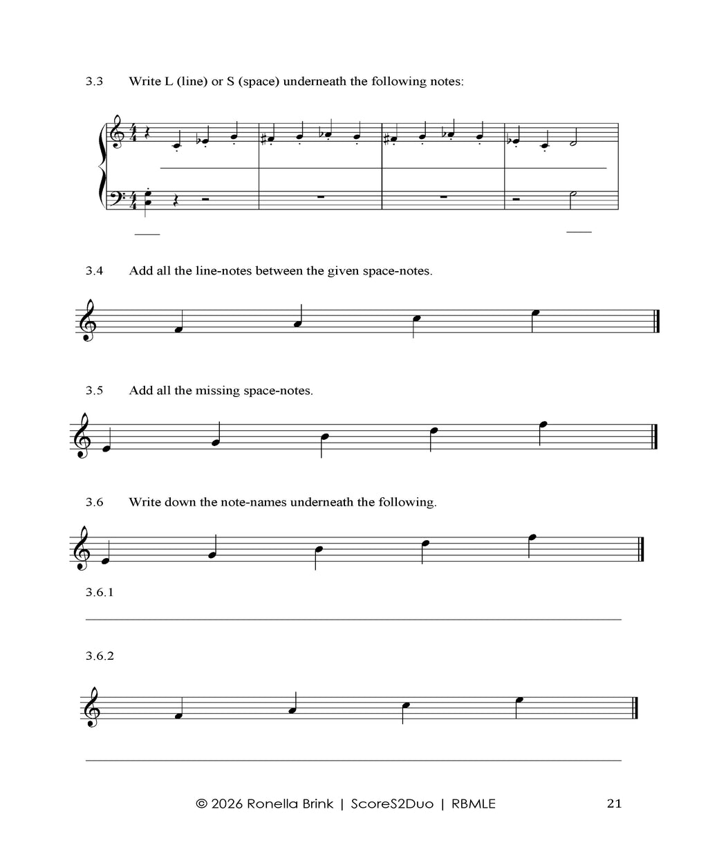 Digital product: Repertoire-Based Music Literacy Education (RBMLE) Stealth Mode (Melody Bober) TCL Grade 1 Piano