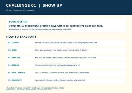 #10DayPracticeChallenge | 10 Days to Better Practice Habits – Digital PDF