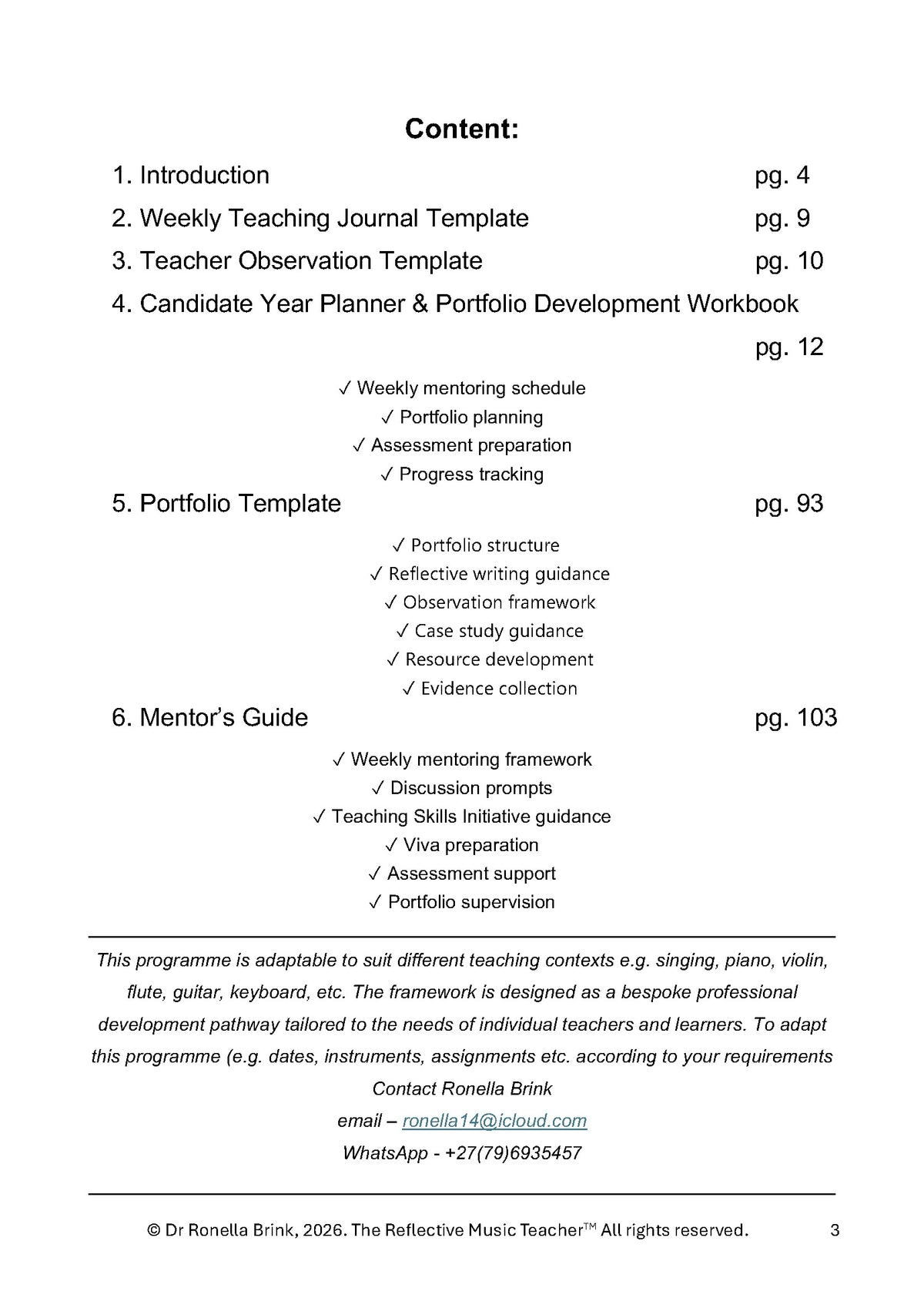 ATCL Music Teaching Diploma: Candidate Year Planner & Portfolio Workbook: Vocal Studies