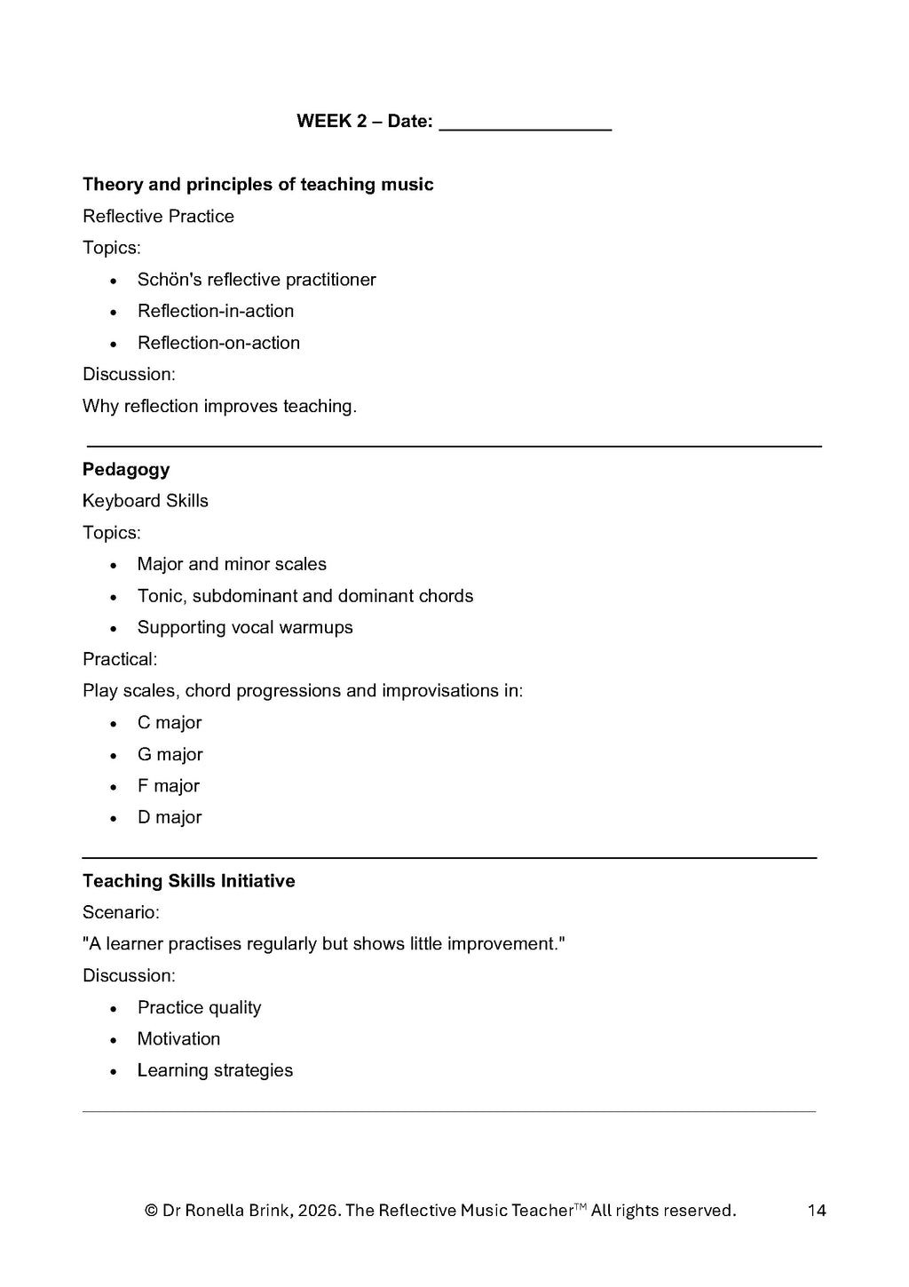 ATCL Music Teaching Diploma: Candidate Year Planner & Portfolio Workbook: Vocal Studies