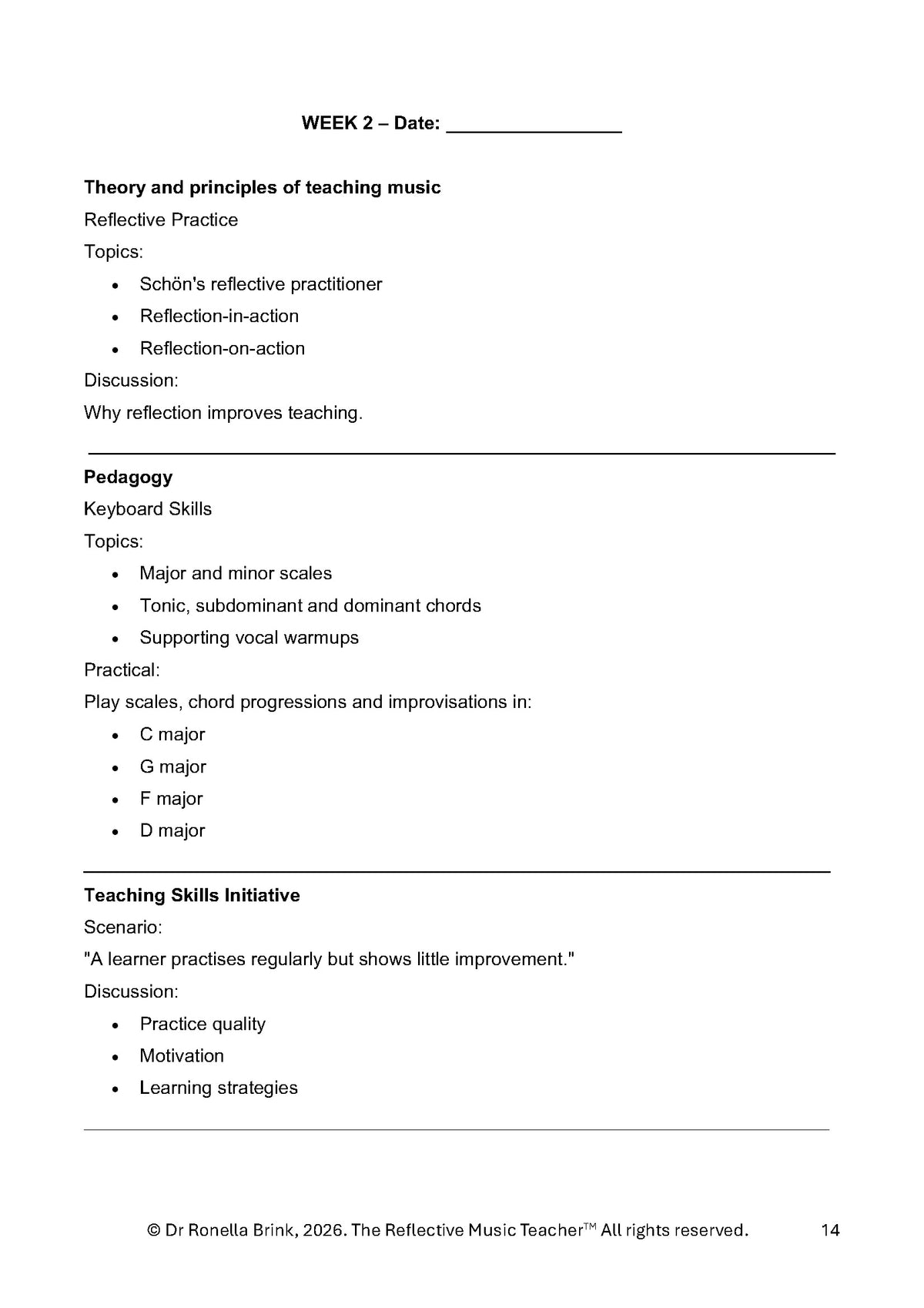 ATCL Music Teaching Diploma: Candidate Year Planner & Portfolio Workbook: Vocal Studies