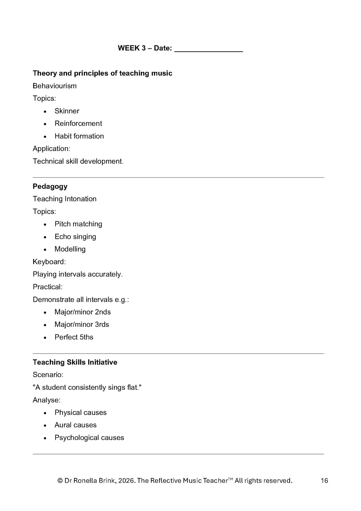 ATCL Music Teaching Diploma: Candidate Year Planner & Portfolio Workbook: Vocal Studies